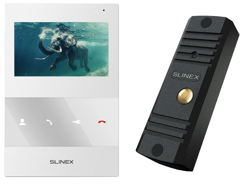 Slinex ML-16HD(Black)+SQ-04M(White) Комплект видеодомофона 30253 фото